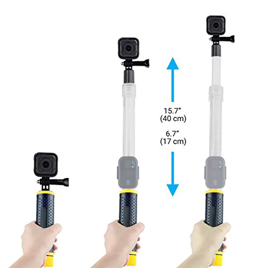 TiYiViRi водонепроницаемые селфи палки монопод для Gopro Hero 5 6 4 3 камера для Xiaomi Yi 4K Спортивная камера штатив Стенд аксессуары