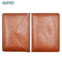 laptop bag case microfiber leather sleeve for macbook pro retina air 12 13 14 15 16 dual pocket envelope style
