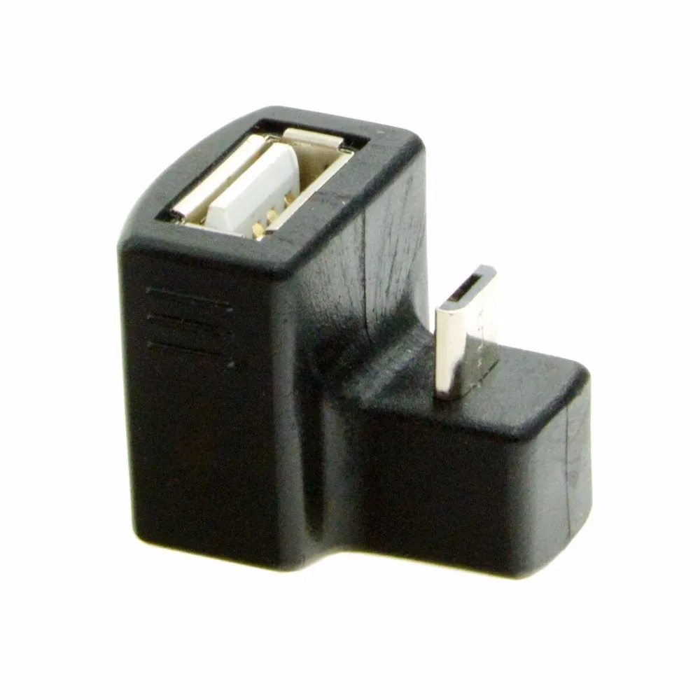 180 градусов вверх и вниз прямой угол V8 Micro USB OTG к 2 0 Женский удлинитель адаптера