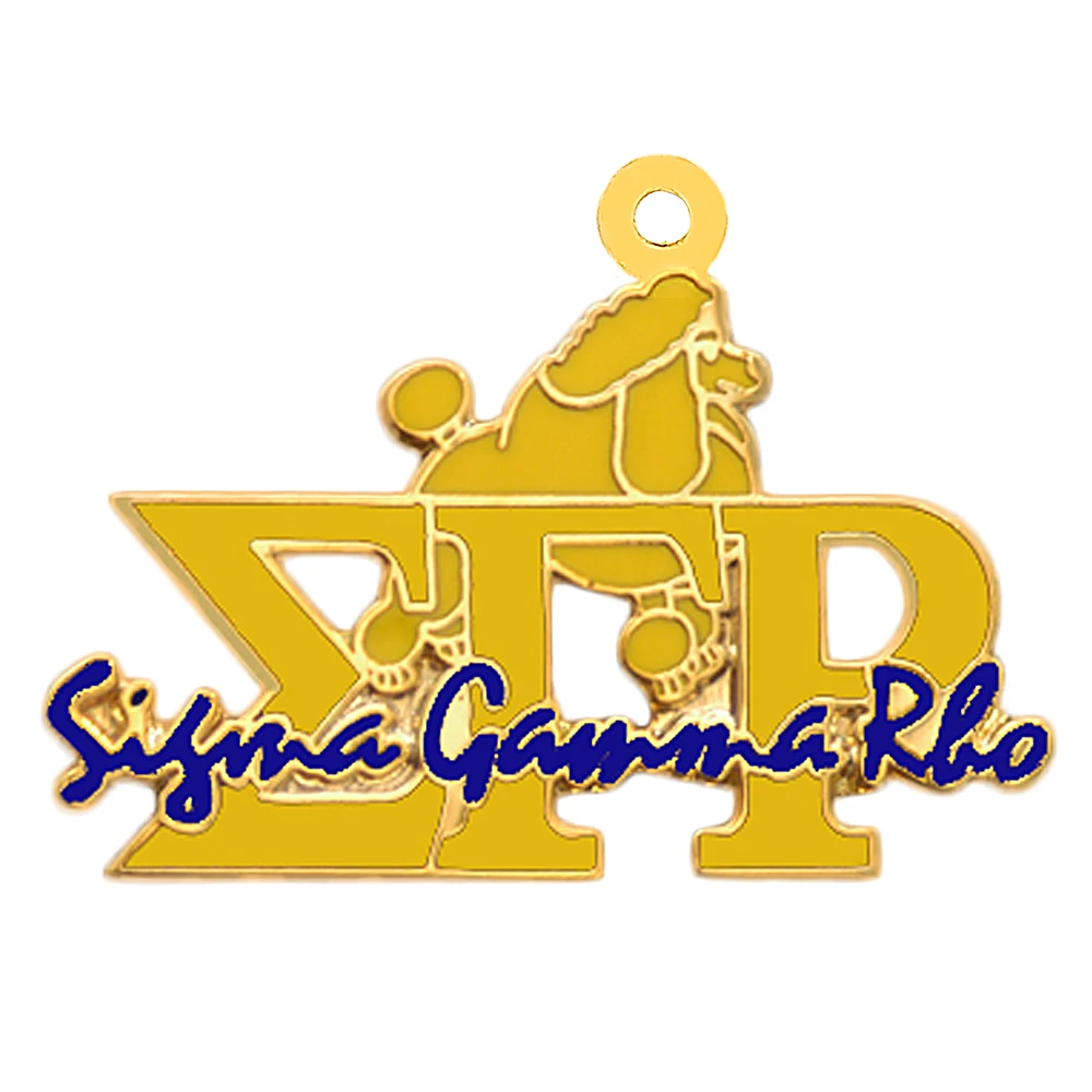 Модная эмалированная металлическая греческая буква SIGMA GAMMA RHO puodle подвеска для