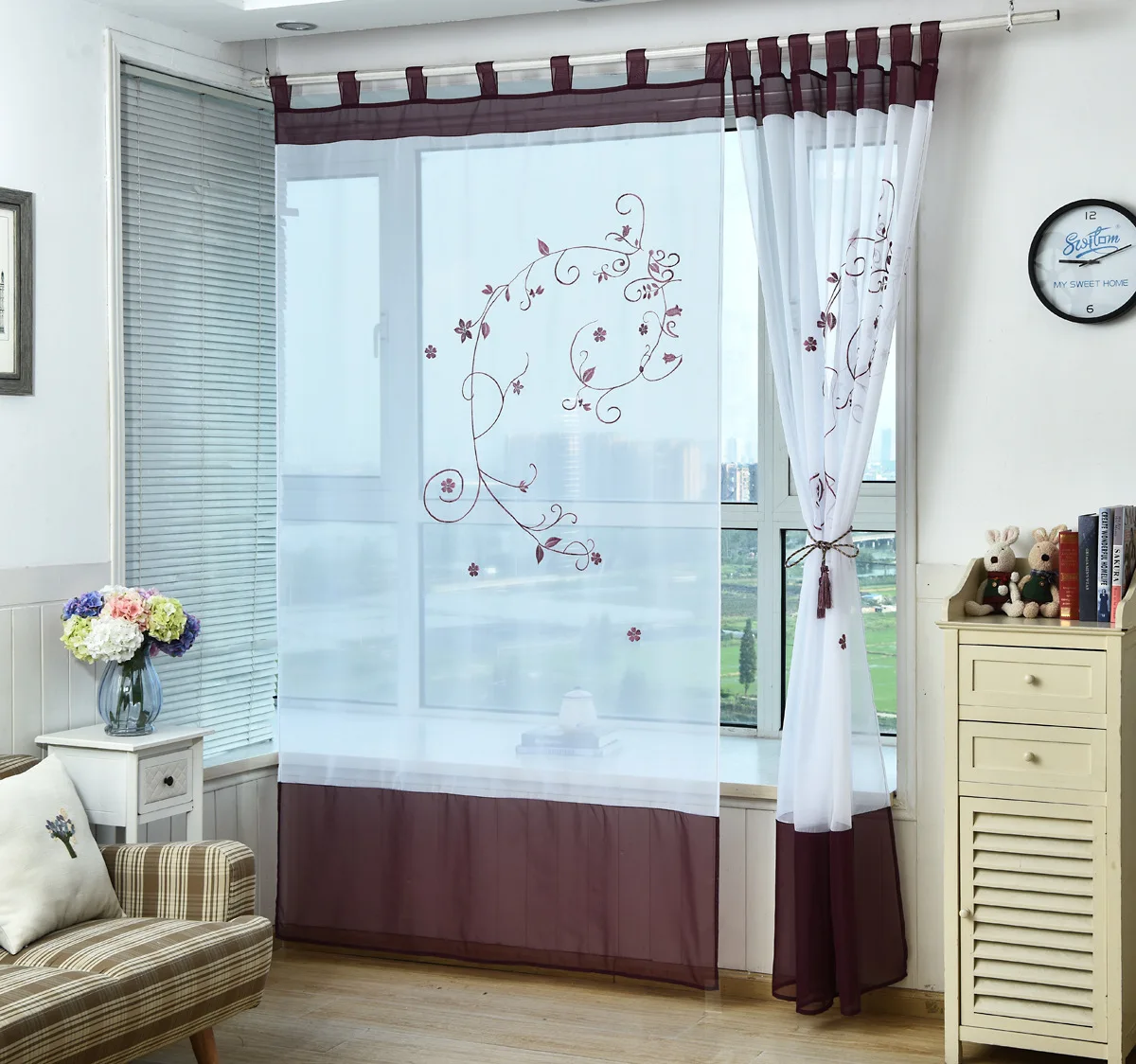 Шторы Dormitorio вышитые для гостиной, спальни, тюль для окон, детской ткани, Текстиль для дома, сделано для чтения