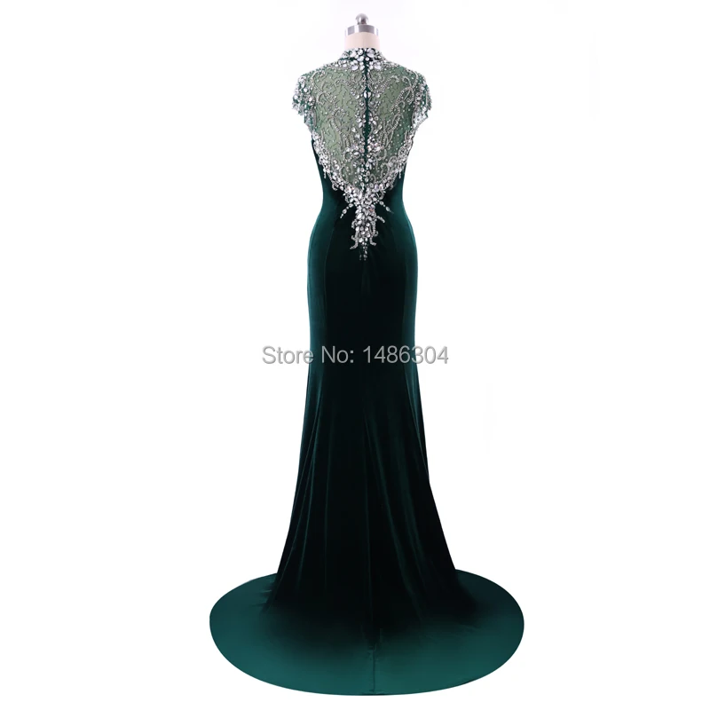 Женское длинное вечернее платье блестящее с высоким воротом Индивидуальный