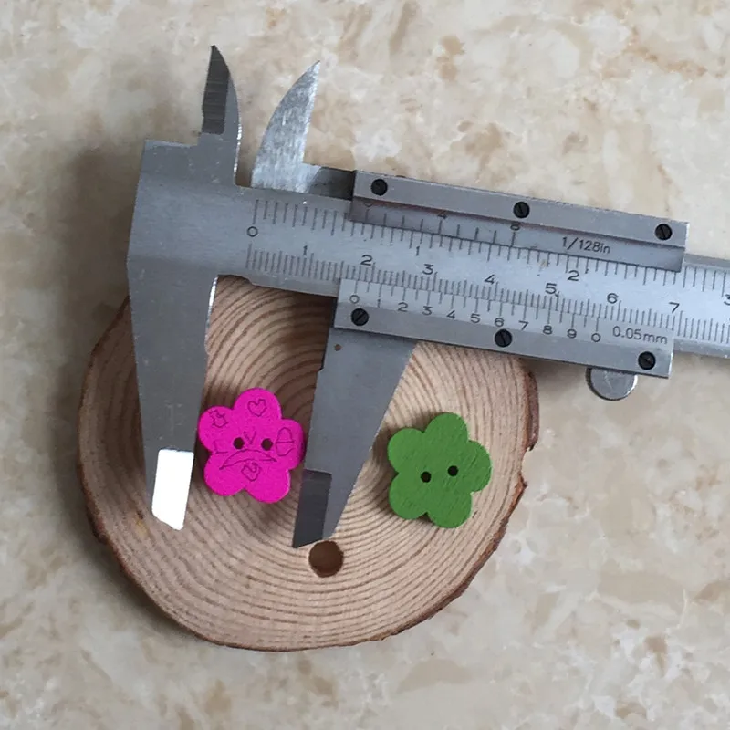 100 шт. деревянные пуговицы с двумя отверстиями размер 18*18*2 5 мм|button electrode|button