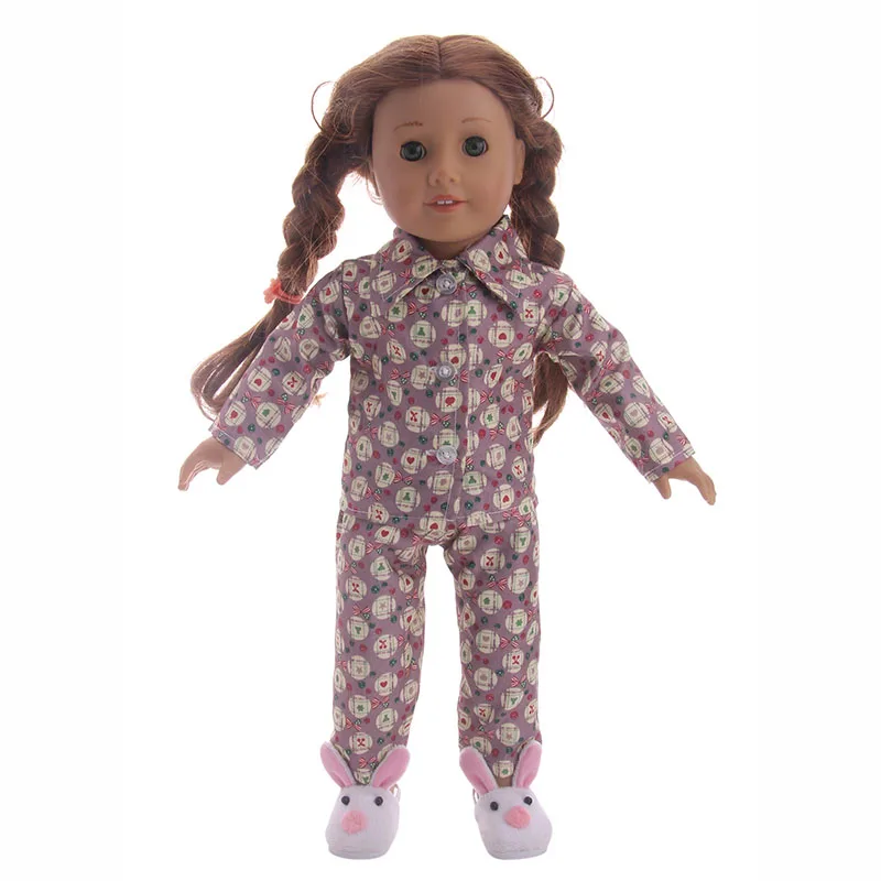 Luckdoll ручная работа 4 цвета пижамы подходят 43 см кукла американская детский лучший