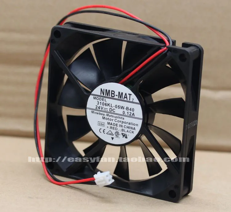 NMB MAT 3106KL 05W B40 C04 DC 24V 0.12A 80x80x15 мм вентилятор охлаждения сервера|square fan|server fan80x80x15mm fan |