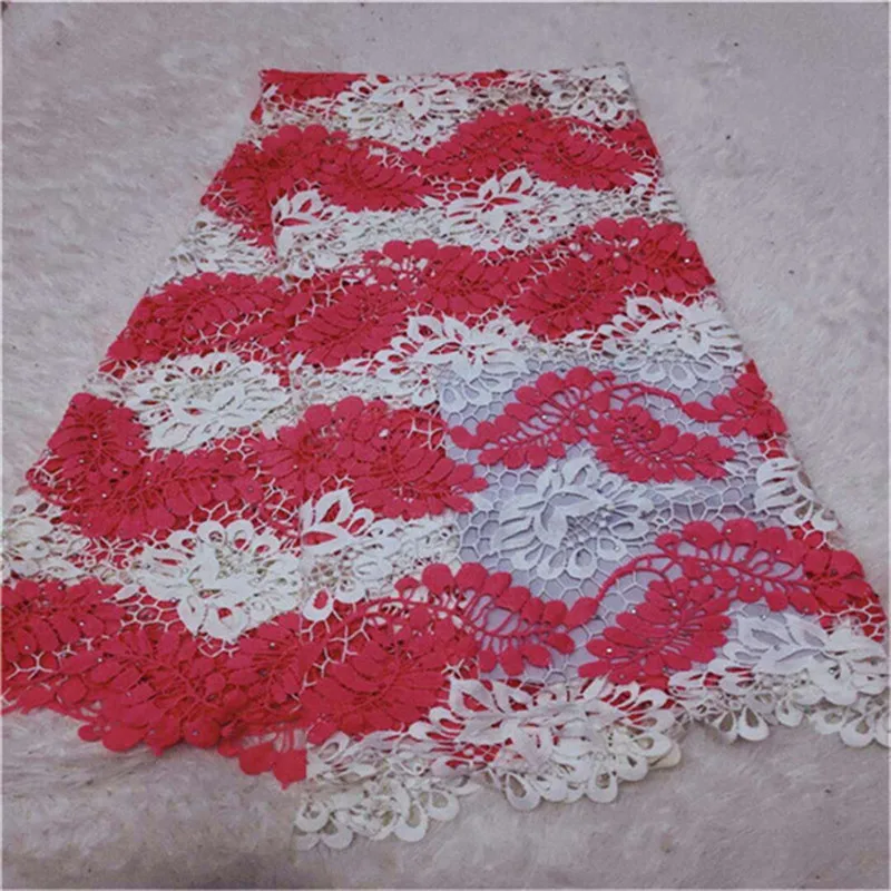 Высококачественная французская кружевная ткань 2019 Розовая белая последняя