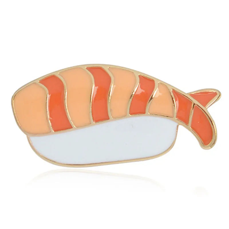 Брошь в виде суши из мультфильма для женщин 3 шт./компл. модные эмалированные