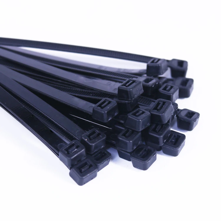 

250pcs/500Pcs/bag 150,200,250,300,350,400,450,500 mm Length 5mm Width Self-Locking BlACK Nylon Wire Cable Zip Ties Cable Ties