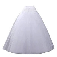 white 4 layers tulle a line wedding dresses petticoat crinoline slips underskirts half slips skirt in stock