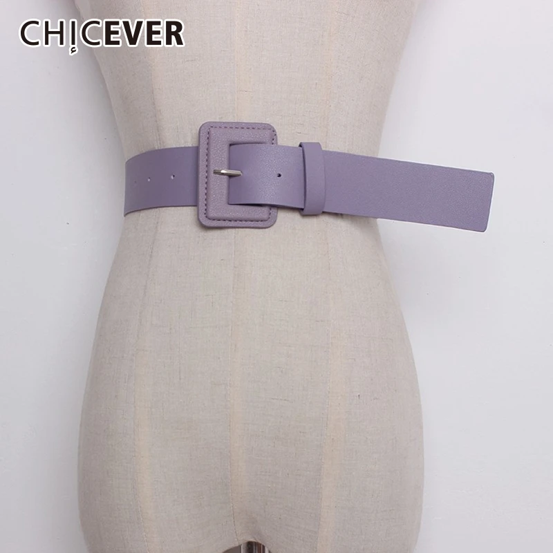 CHICEVER весенние корейские ремни новые модные однотонные Pu кожа квадратная пряжка женские ремни аксессуары стильный стиль