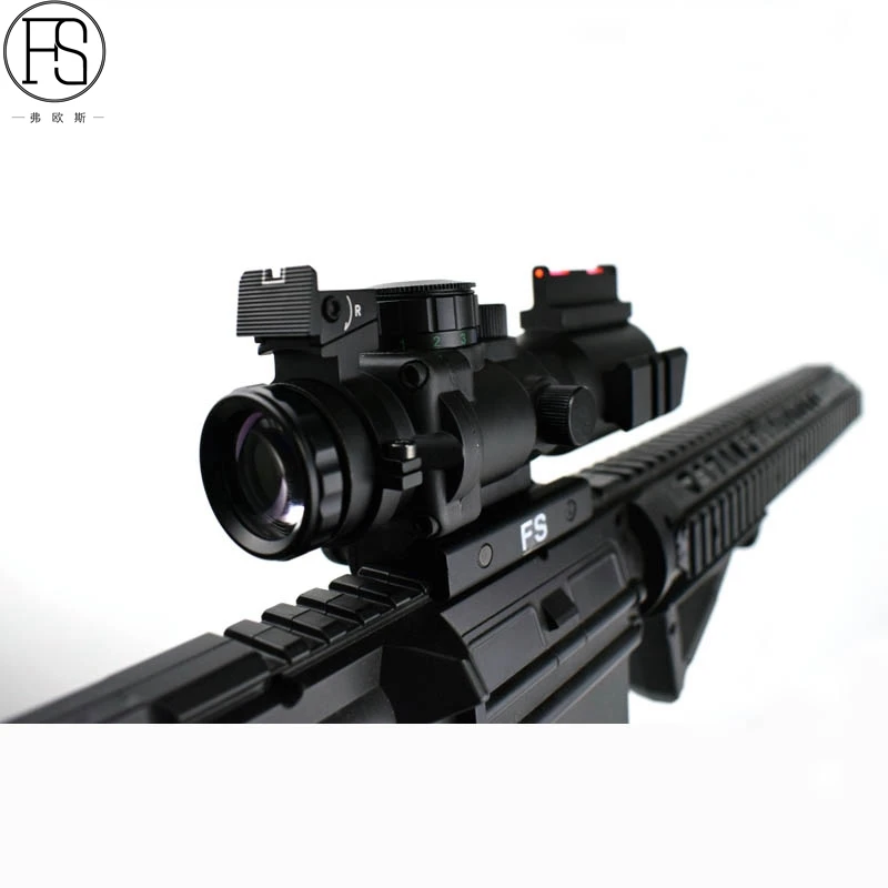 Tactical 4x32 Riflescope Hunting Reflex Optics Scope Airsoft Gun Rifle Sniper Magnifier Sight 20mm Rail | Спорт и развлечения