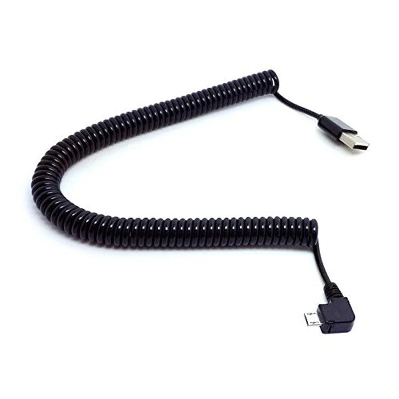 EUSTAK 90 градусов локоть USB 2 0 Micro папа типа мужской растягивающийся кабель для