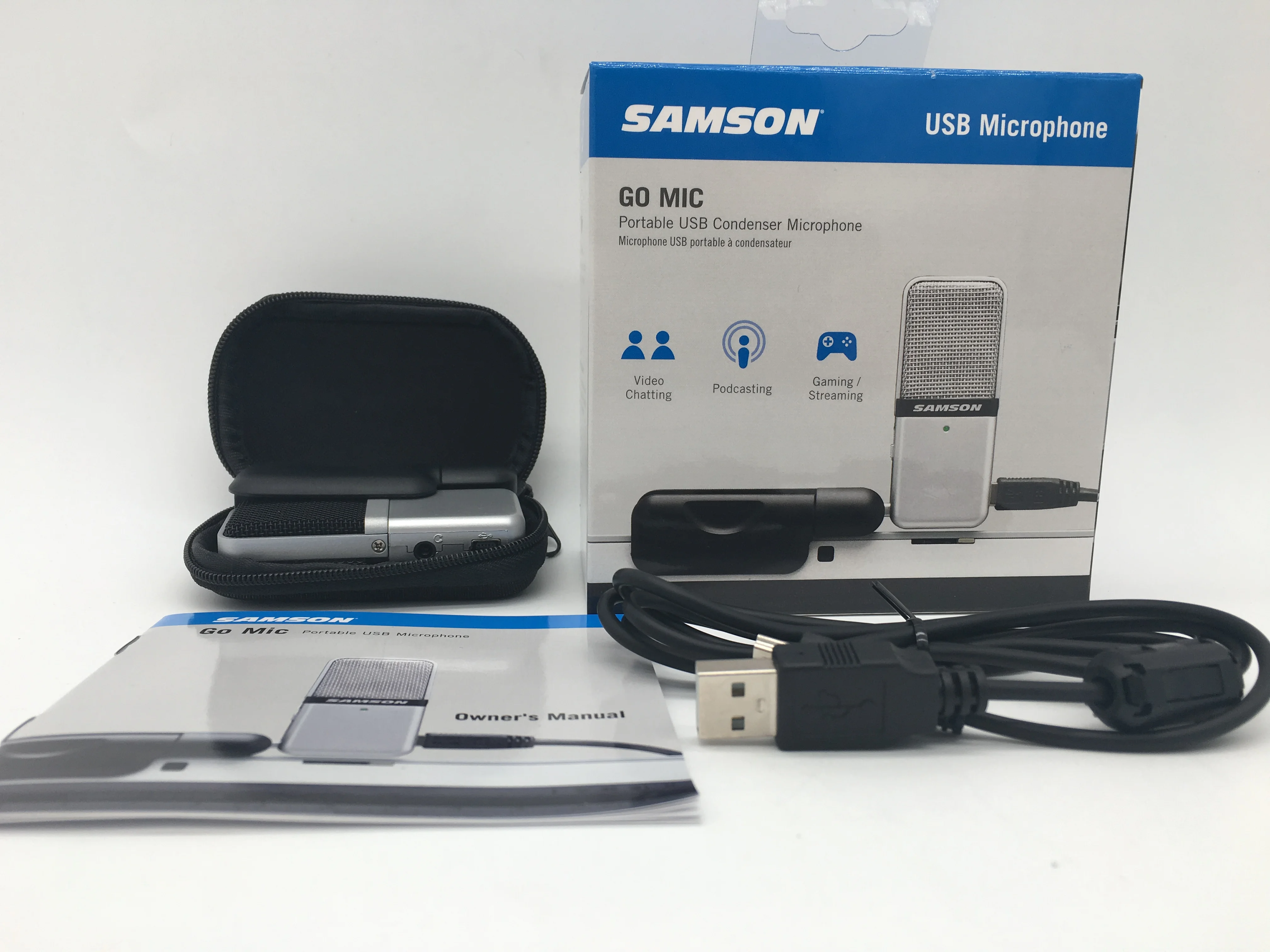 Оригинальный Микрофон Samson Go портативный мини конденсаторный микрофон с зажимом