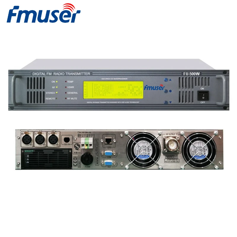 FMUSER CZH618F-500C 500 Вт Профессиональный PLL стерео FM-передатчик компактный