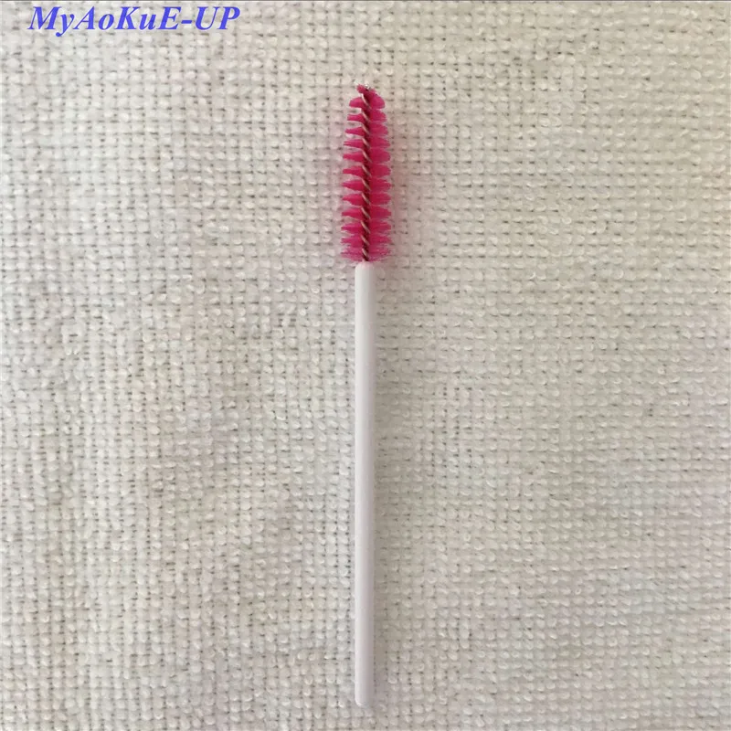 26 white peach red Горячая Распродажа, модные одноразовые палочки для туши, 30 цветов, аппликационные ресницы, кисти для макияжа, 200 шт - Handle Color: 26 white peach red