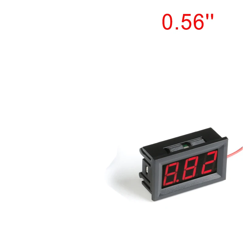 0.56in Red 0,36 ''/0,56 дюймовый цифровой вольтметр постоянного тока 4,5 в до 30V 2-проводной Мини светодиодный Дисплей Напряжение измерительный прибор для тестирования автомобиля Мотоциклетные батареи автомобиля - Цвет: 0.56in Red