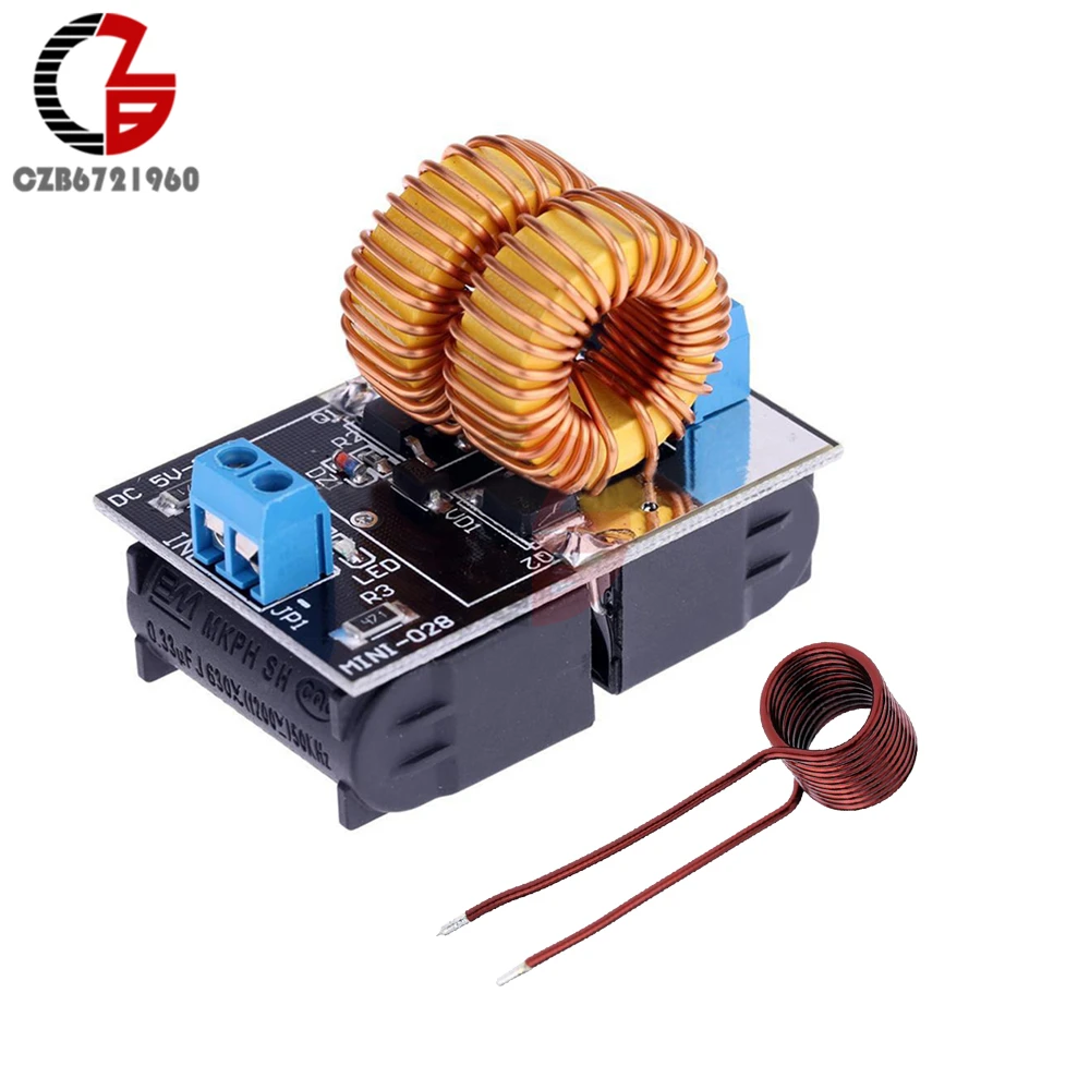 DC 5V 12V ZVS низковольтный индукционный нагревательный блок питания индукционная