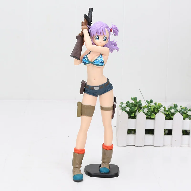 25cmpurple oppbag Dragon Ball Z Gals сексуальное бикини Bulma Ver Scultures BIG Zoukei Tenkaichi Budoukai 4 фигурка Коллекционная модель игрушки Рождественский подарок - Цвет: 25cmpurple oppbag