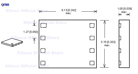 QFN8/MLP8/MLF8/SON8/WSOP8 to DIP8 Test IC Socket/Adapter/Adaptor PLASTRONICS 08QN12T16050 | Компьютеры и офис