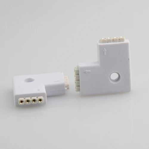 L-образный RGB-разъем для светильник Ной ленты Аксессуары Угловой Женский адаптер |