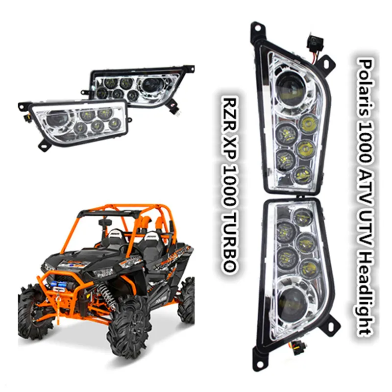 Хром Polaris RZR 1000 светодиодный фары 15 17 для 900 преобразования комплект 14 16 XP TURBO