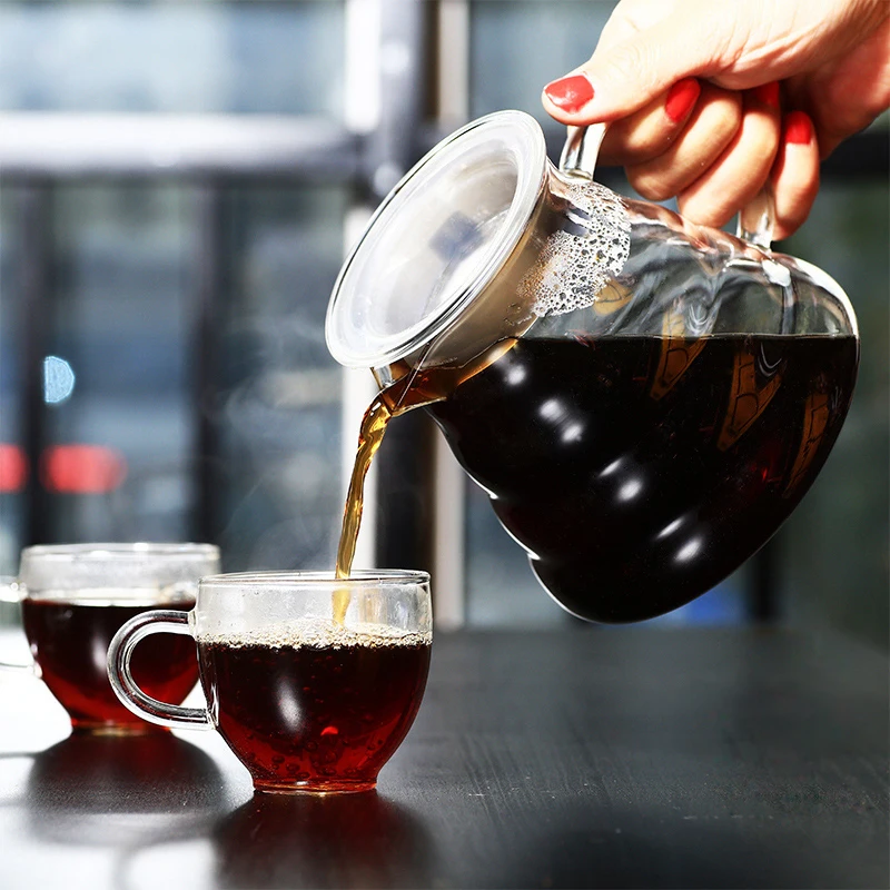 Coffee Pot 350ml 600ml 800ml Glass Dripper Insulated handle To Keep Your Pour Over and Fresh Drip Kettle | Дом и сад