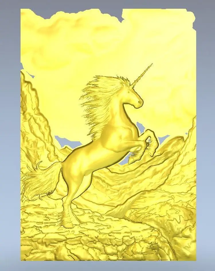 

3d модель, рельеф для ЧПУ в формате STL Panno_Unicorn