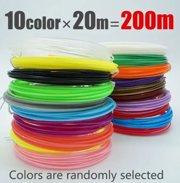 Only 200M ABS IGRARK 3d Ручка+ 20 цветов* 10 м ABS нити(200 м), 3 d Ручка 3d модель, 3d Ручка для рисования, ручка для печати, лучший подарок для творчества детей, pen-3d - Цвет: Only 200M ABS