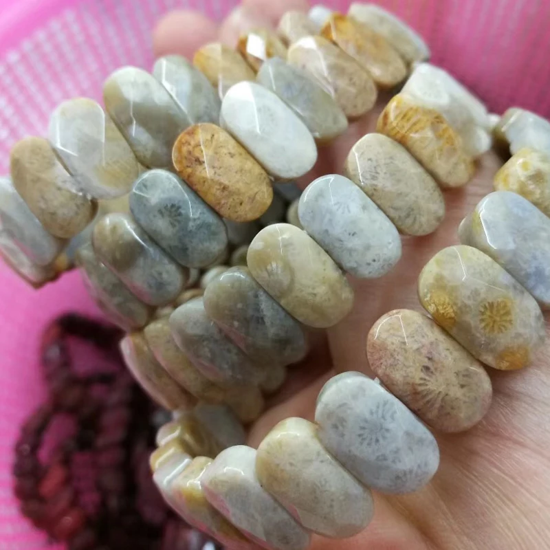 

Natural Chrysanthemum Stone Beads Bracelet Diy Jewelry Bangle For Woman For Gift Wholesale