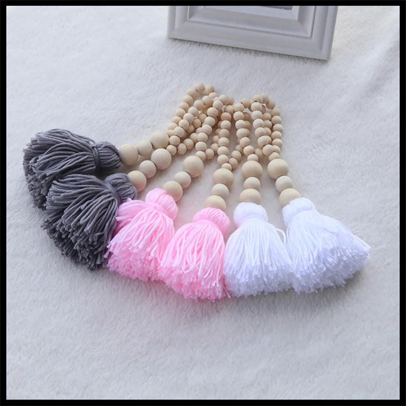 Скандинавские деревянные бусины украшения поделки детская комната игра палатки