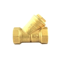 12 34 1 1 2 female thread y type copper filter connector good quality metal fittings filtration system accessories
