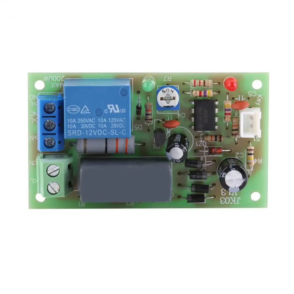 Модуль переключателя с задержкой таймера 220 В переменного тока 10 А релейный