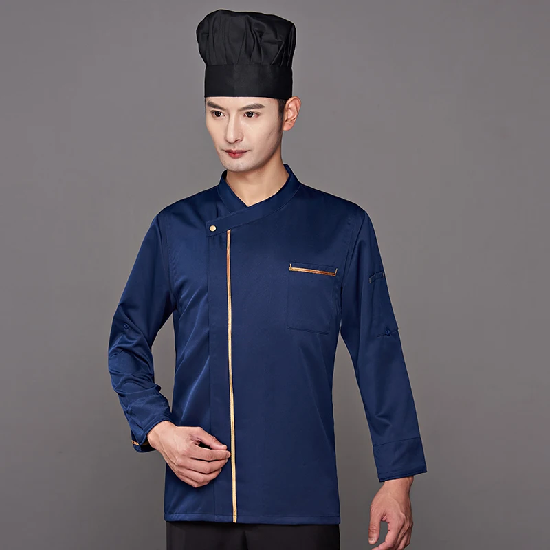Пальто шеф повара с длинными рукавами рабочая одежда для ресторана кухни