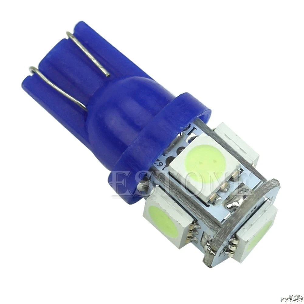 10X T10 5050 SMD 5 светодиодный 194 168 W5W клиновидная лампа ксеноновая Автомобильная