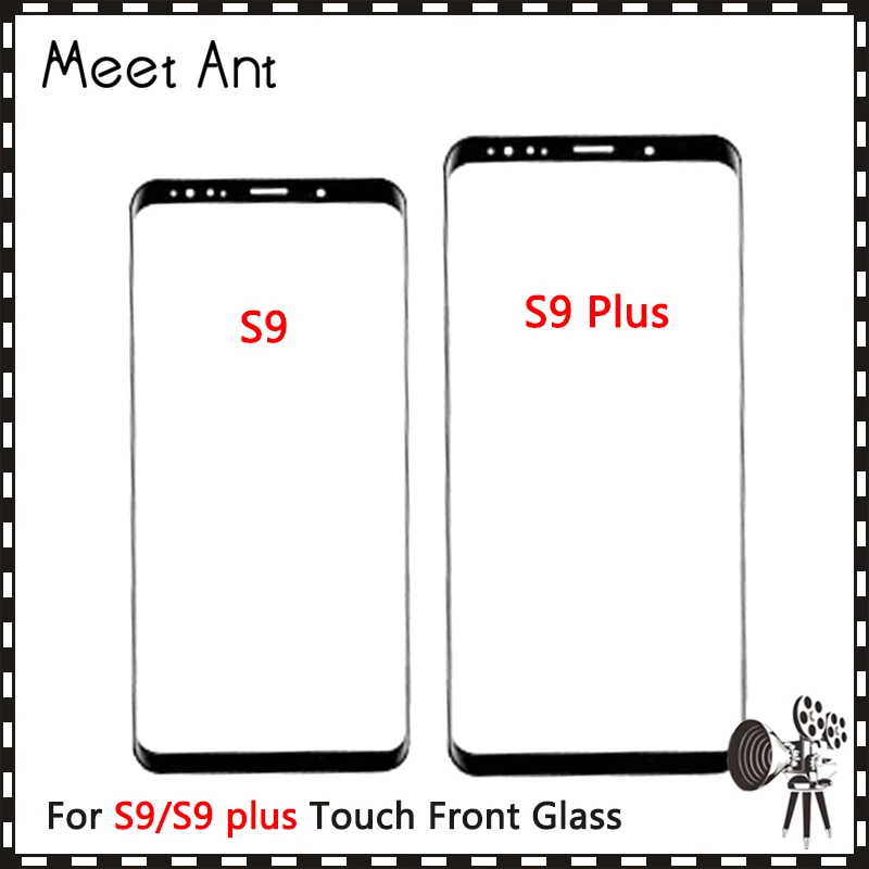 10 шт./Лот AAA для Samsung Galaxy S9 G960 + plus G965 передняя внешняя стеклянная линза сенсорная