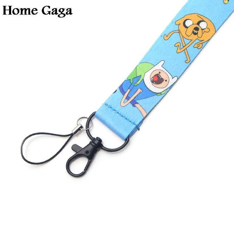 Homegaga время приключений мультфильм дети lanyards шеи ремни для телефонов ключи бисера футляры для идентификационных карт брелок тесьма D0757