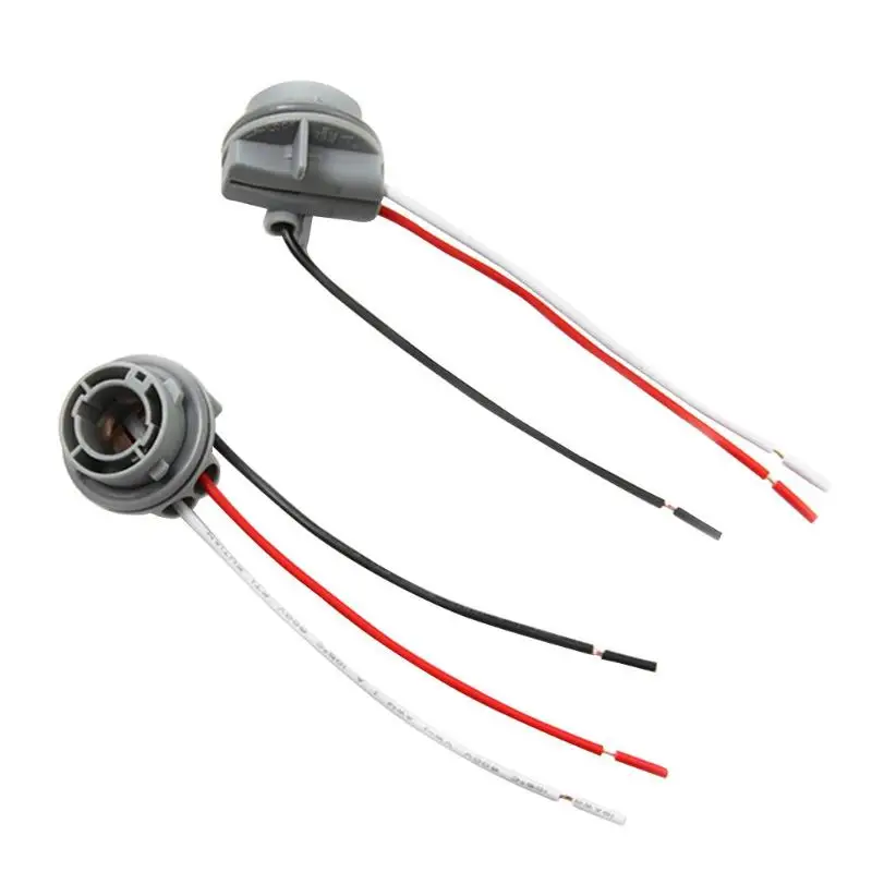 

2pcs 1157 Car Bulb Holder Lamp Socket Adapter LED Light Wiring Connector Lamp Adapter Cable
