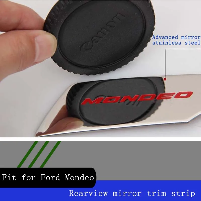 BACKAR 2 шт. Авто Стайлинг Нержавеющая сталь наклейки для Ford Mondeo MK5 MKV Зеркало заднего вида планки Чехлы аксессуары