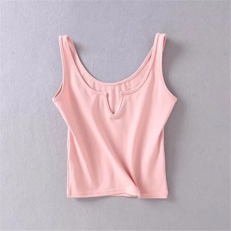 2018 Летний Новый стрейч без рукавов короткая заметка диких Тонкий небольшой V