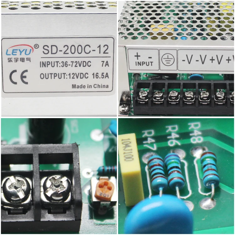 SD-200C преобразователь постоянного тока в постоянный высокочастотный преобразователь 200 Вт 36 в 72 В до 5 12 24 48В постоянного тока