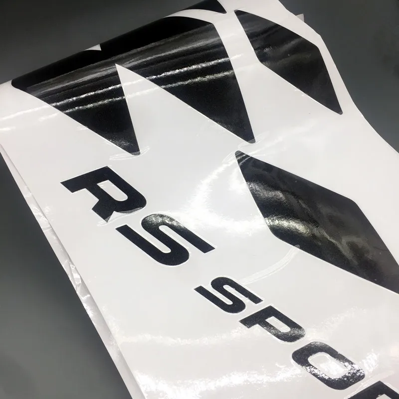 RS Sport Стайлинг Автомобильная дверь боковой Декор Наклейка гонки решетка графика