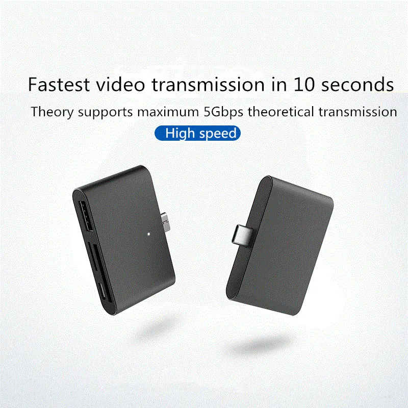Считыватель карт Type c USB 3 0 для SD/TF/Micro Flash адаптер смарт памяти интерфейс C SD