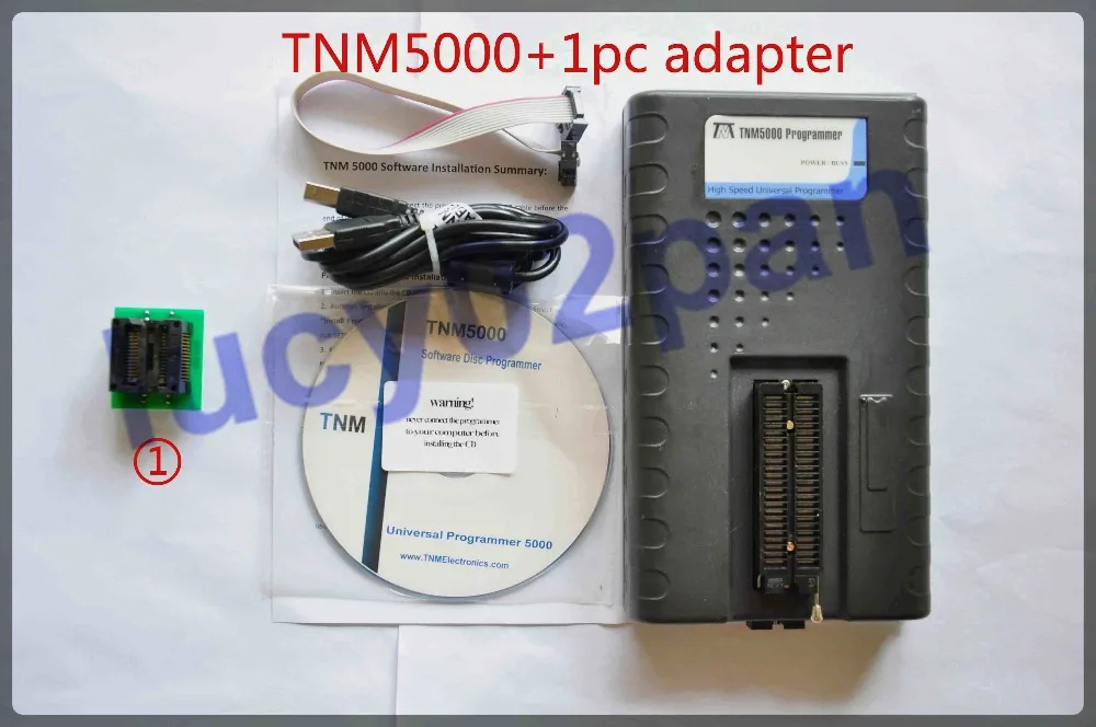 USB программатор TNM5000 для WIndows XP/VISTA/7/8 с адаптером розетки 528S2 300|nand flash programmer|nand