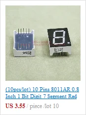 10 шт./лот) 18 шпильки 5621BB 0,56 дюймов 2 знака после запятой биты 7-сегментный синий светодиодный Дисплей общий анод цифровой Дисплей