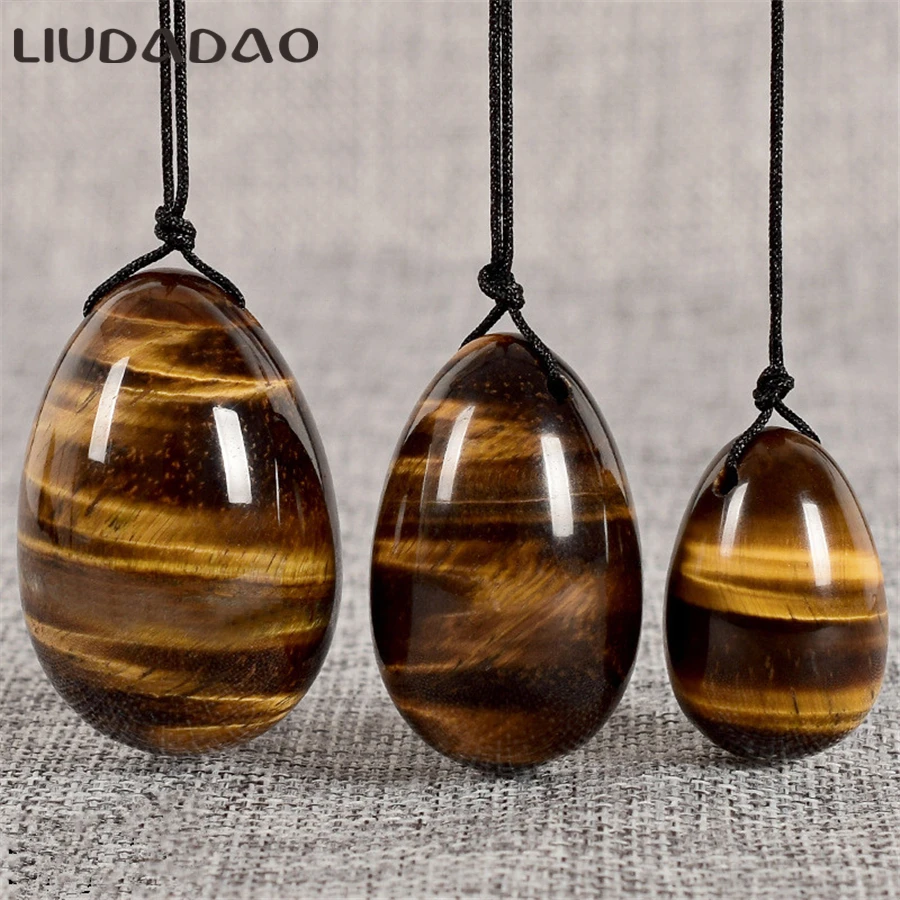 LIUDADAO тигровые глазные Яйцы Кристальный массаж яйца для женщин Кегель упражнений