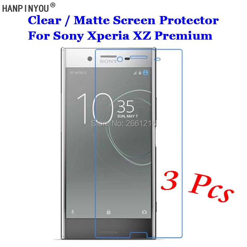 3 шт./лот для Sony Xperia XZ Premium / Dual 5 дюйма HD Прозрачная/Антибликовая матовая защитная