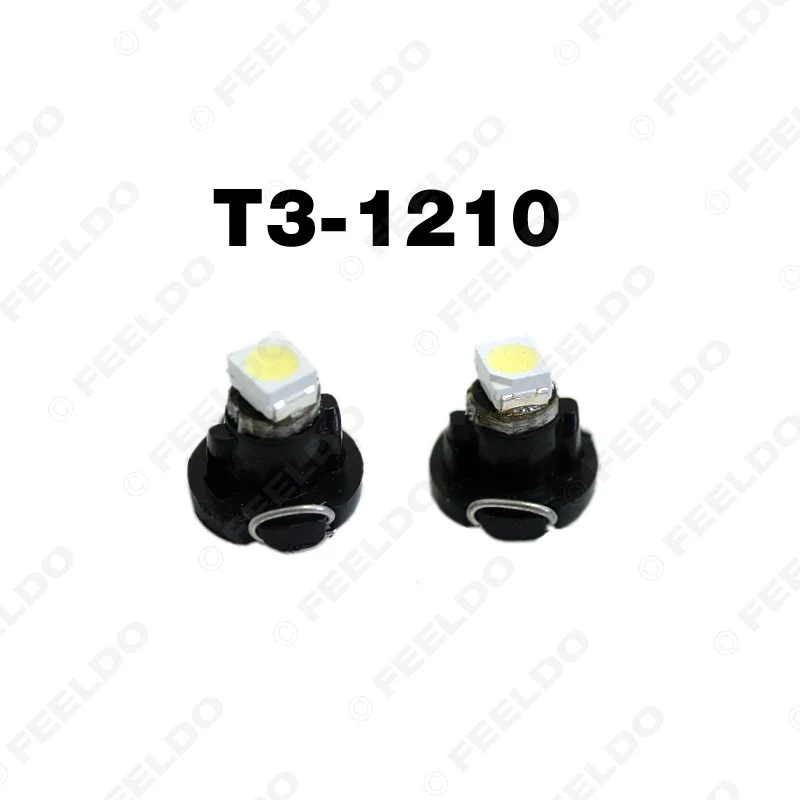 4 шт. светодиодные лампы T3 3528 1210 SMD для приборной панели 12 В постоянного тока 7