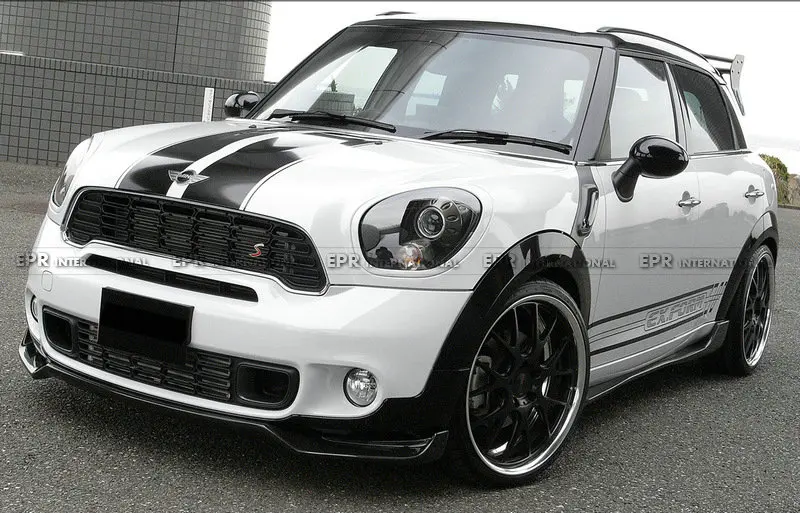 Карбоновая передняя губа для Mini R60 Countryman JCW GBN карбоновое волокно передний бампер для губ комплект для отделки для мини R60 гоночная часть
