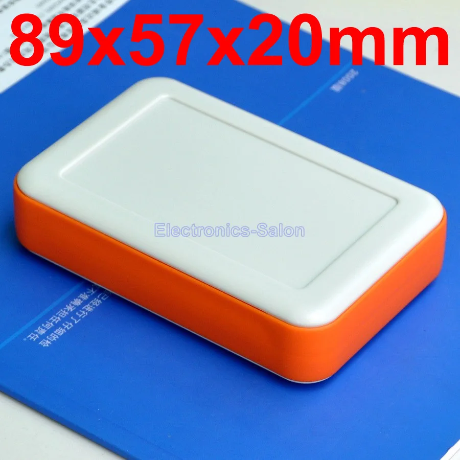 

HQ Hand-Held Project Enclosure Box Case, White-Orange, 89 x 57 x 20mm