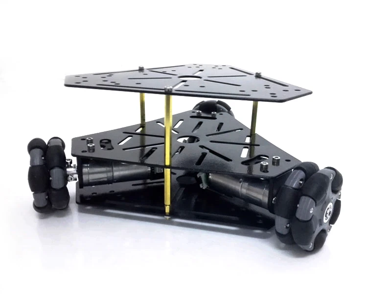 Новое поступление! MT100 3WD Omni Wheel Robot Car. Рама из нержавеющей стали с колесами 58 мм.